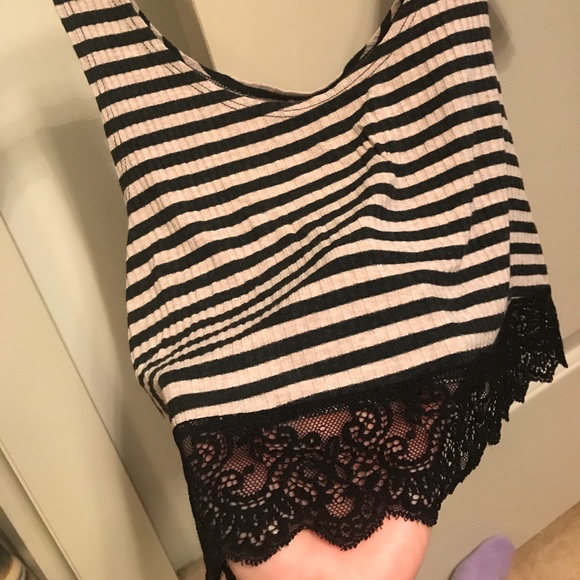 Free People Crop Stripe Tank Top - Picture 3 of 4